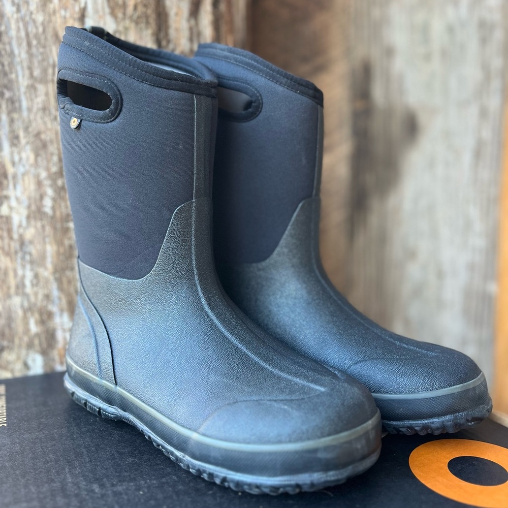 Bogs Kids Classic Boots, Black , Size 6
